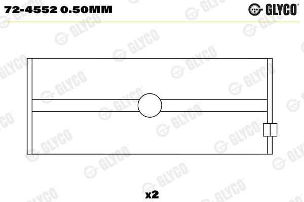 Glyco Hoofdlager 72-4552 0.50mm