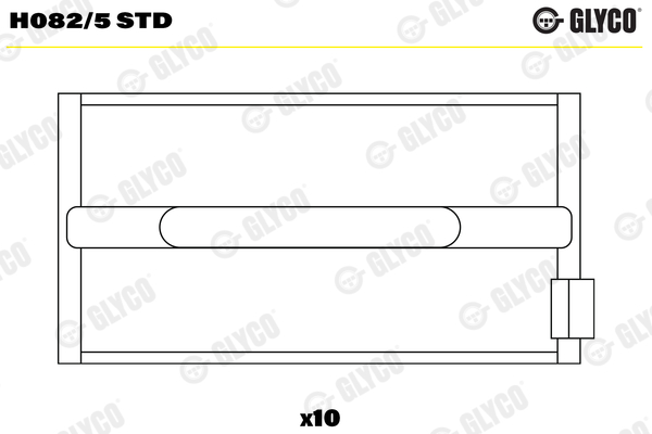 Glyco Hoofdlager H082/5 STD