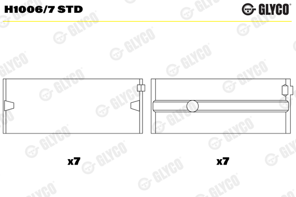 Glyco Hoofdlager H1006/7 STD