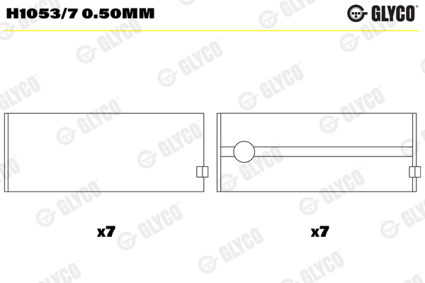 Glyco Hoofdlager H1053/7 0.50mm