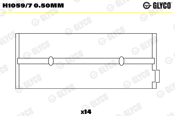 Glyco Hoofdlager H1059/7 0.50mm