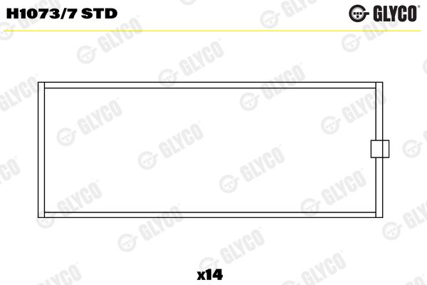 Glyco Hoofdlager H1073/7 STD