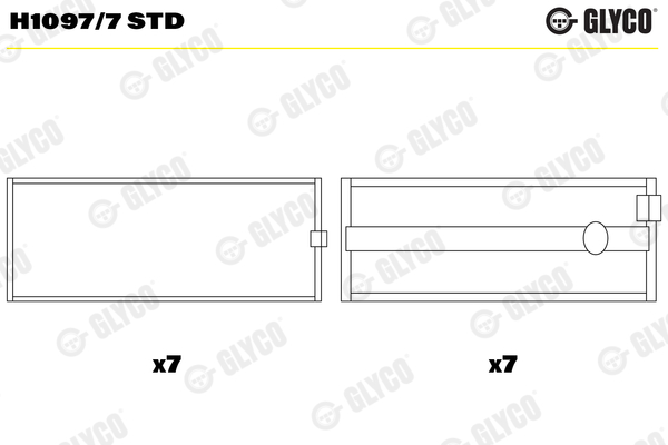 Glyco Hoofdlager H1097/7 STD