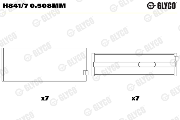 Glyco Hoofdlager H841/7 0.508mm