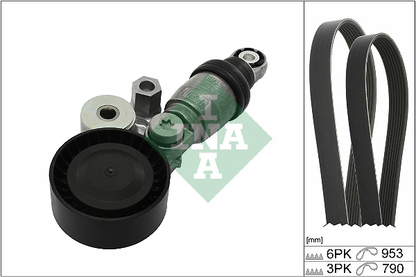 INA Poly V-riemen kit 529 0371 10