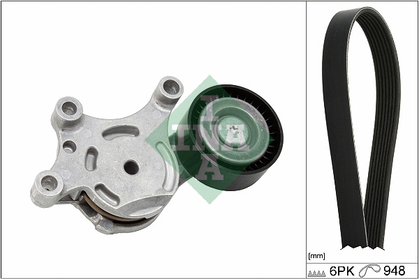 INA Poly V-riem set 529 0577 10