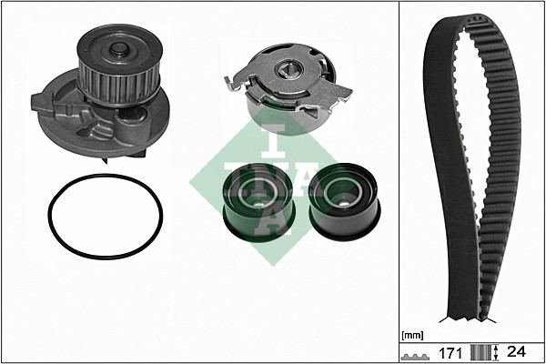 INA Distributieriem kit inclusief waterpomp 530 0358 31