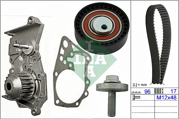 INA Distributieriem kit inclusief waterpomp 530 0604 30