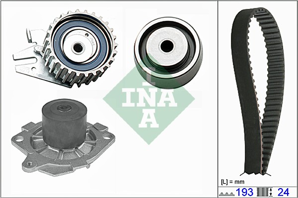 INA Distributieriem kit inclusief waterpomp 530 0621 30