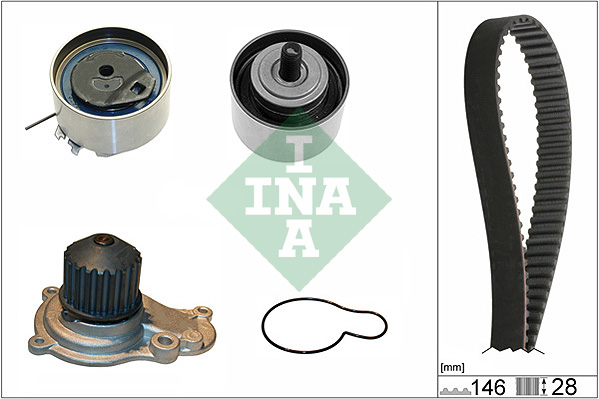 INA Distributieriem kit inclusief waterpomp 530 0641 30