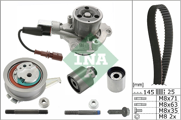 INA Distributieriem kit inclusief waterpomp 530 0699 30