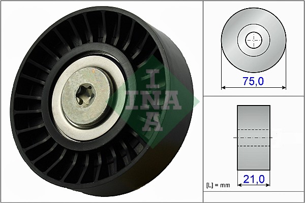 INA Geleiderol (poly) V-riem 532 0647 10