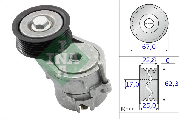 INA Spanner poly V-riem 534 0246 10