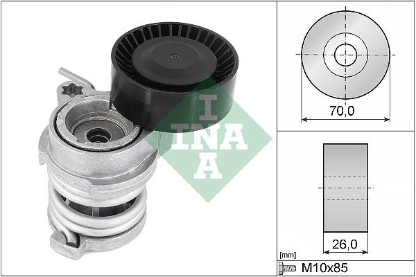 INA Spanner poly V-riem 534 0708 10