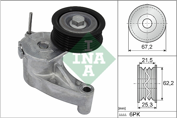 INA Spanner poly V-riem 534 0710 10