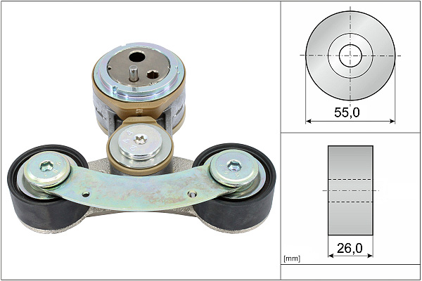 INA Spanner poly V-riem 534 0826 10