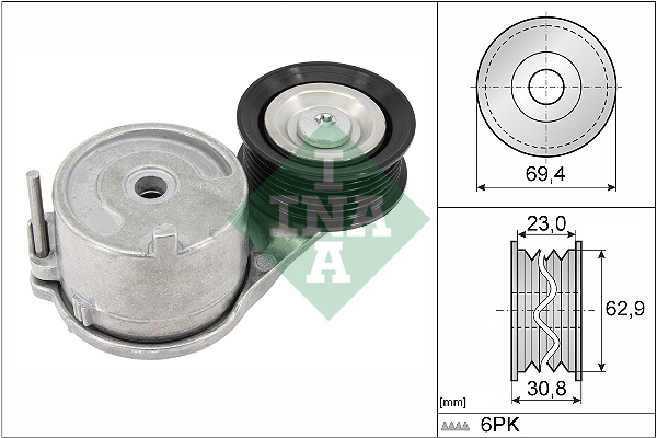 INA Spanner poly V-riem 534 0915 10