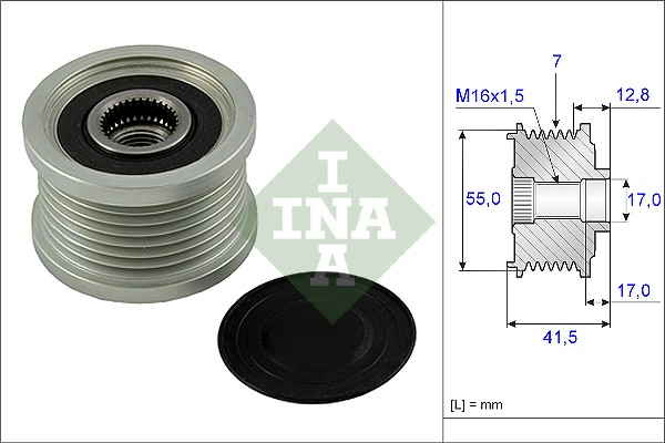 INA Vrijloop koppeling dynamo 535 0092 10