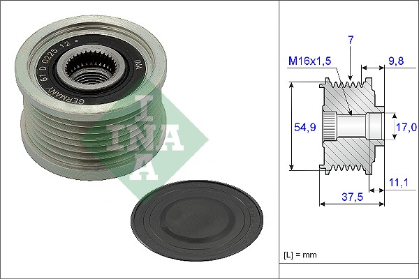 INA Vrijloop koppeling dynamo 535 0235 10