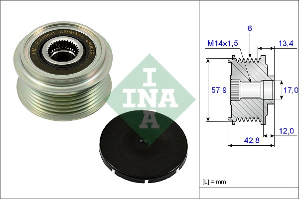 INA Vrijloop koppeling dynamo 535 0240 10