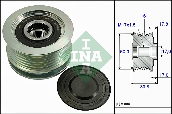 INA Vrijloop koppeling dynamo 535 0267 10