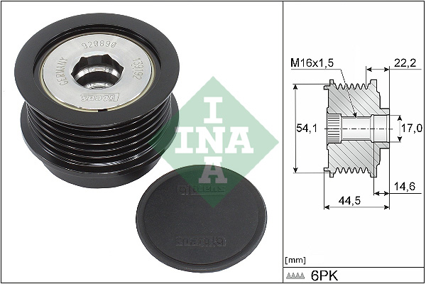 INA Vrijloop koppeling dynamo 535 0352 10