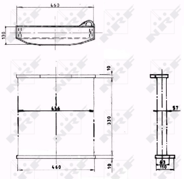 NRF Koelblok radiateur 1001