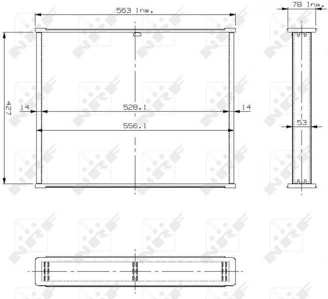 NRF Koelblok radiateur 13453