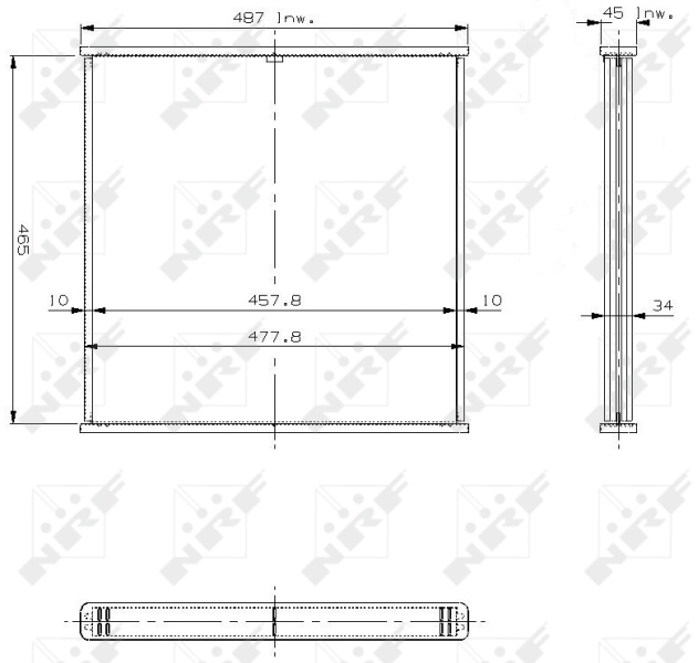 NRF Koelblok radiateur 13550