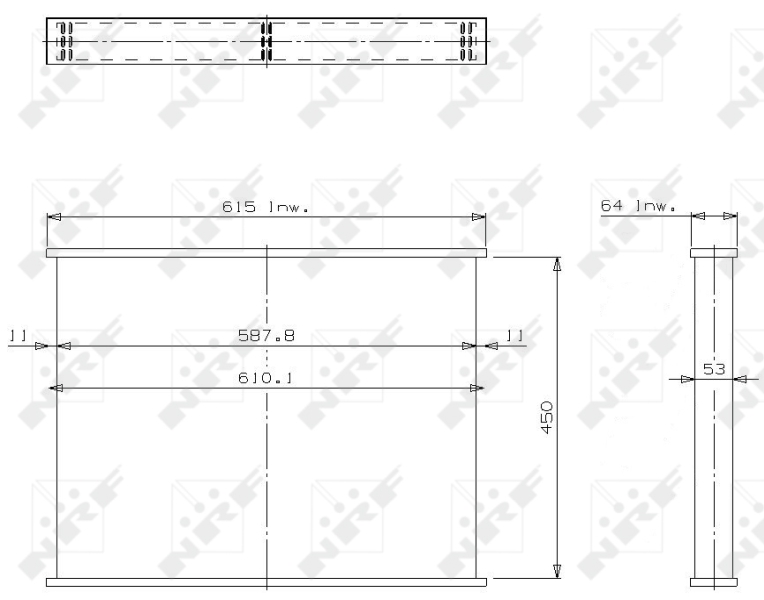 NRF Koelblok radiateur 13553