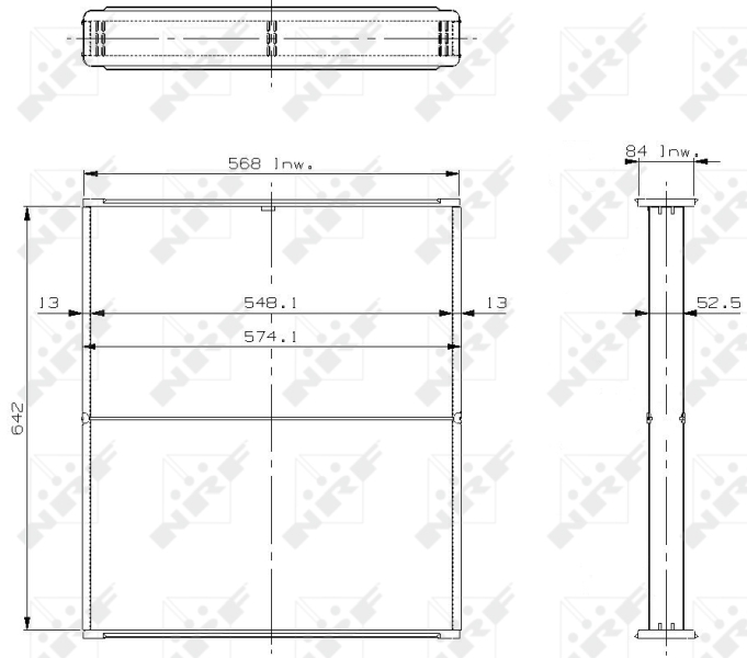 NRF Koelblok radiateur 13656