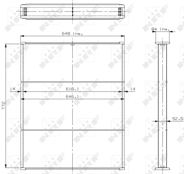 NRF Koelblok radiateur 13659