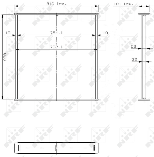 NRF Koelblok radiateur 14760