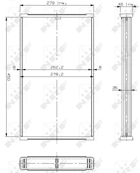 NRF Koelblok radiateur 17306