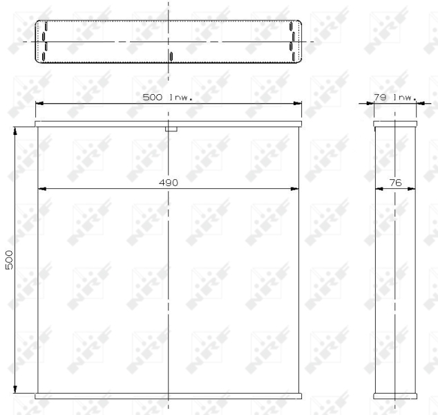 NRF Koelblok radiateur 2169