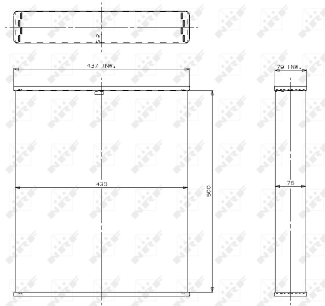 NRF Koelblok radiateur 2185