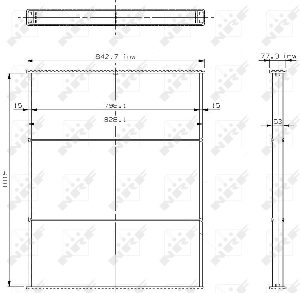 NRF Koelblok radiateur 23464