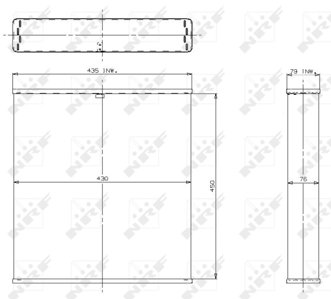 NRF Koelblok radiateur 2370