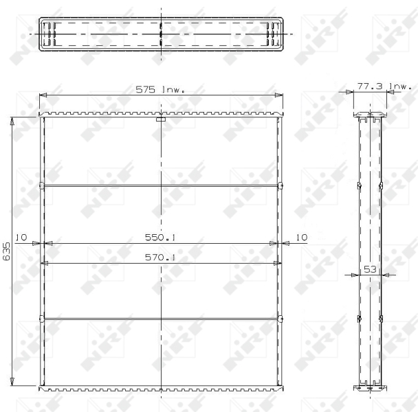 NRF Koelblok radiateur 24167