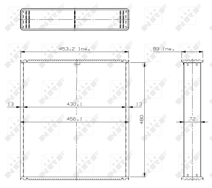 NRF Koelblok radiateur 24449