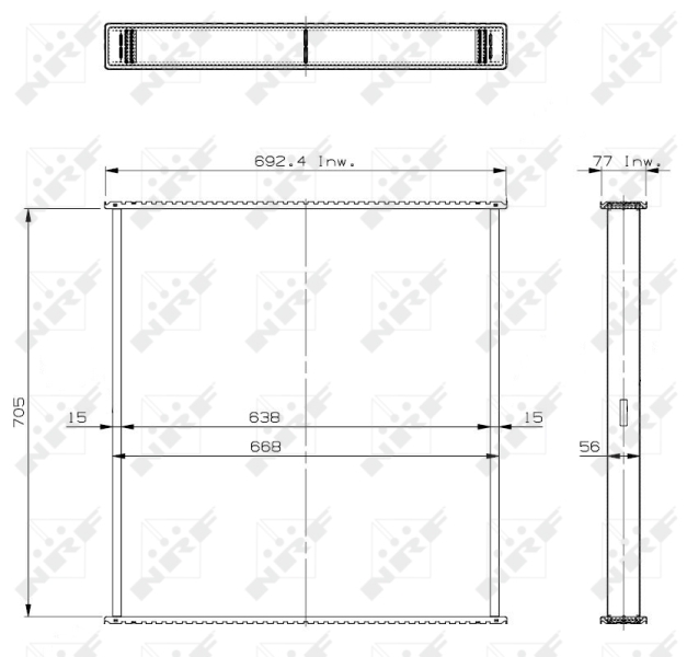 NRF Koelblok radiateur 29891