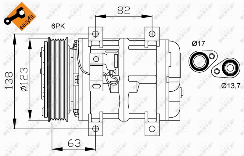 NRF Airco compressor 32112