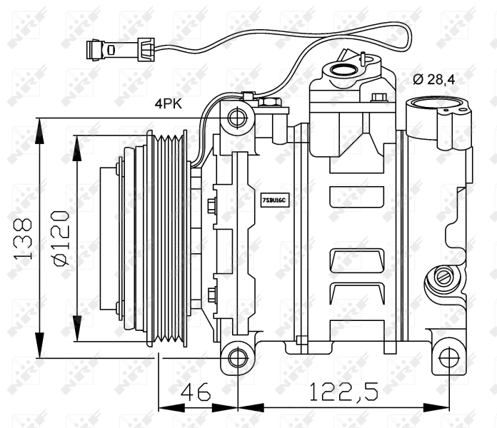 NRF Airco compressor 32167G