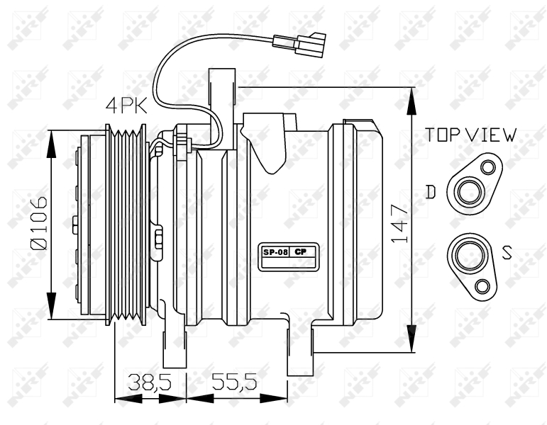 NRF Airco compressor 32871G