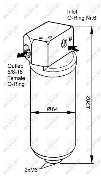 NRF Airco droger/filter 33087