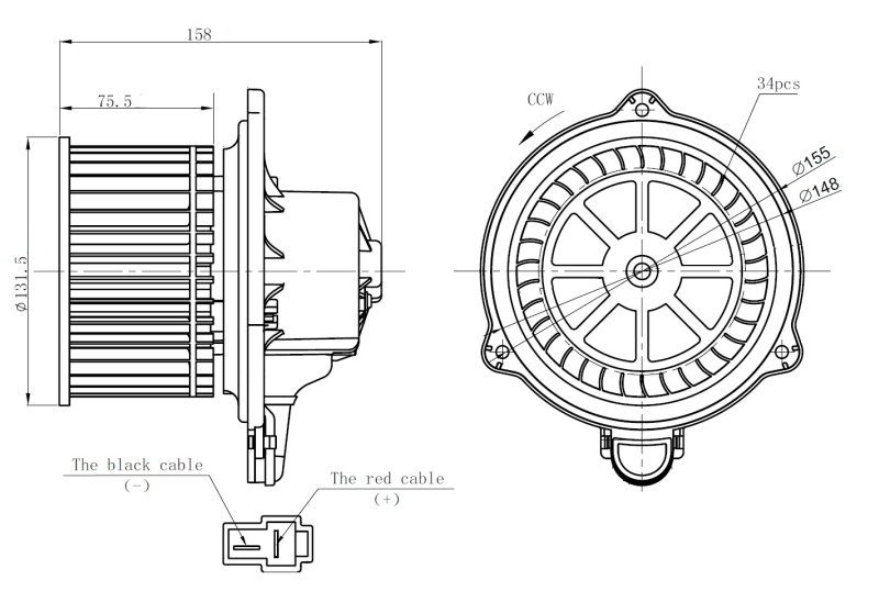 NRF Kachelventilator 34274