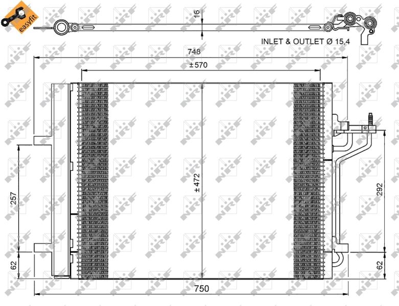 NRF Airco condensor 350052