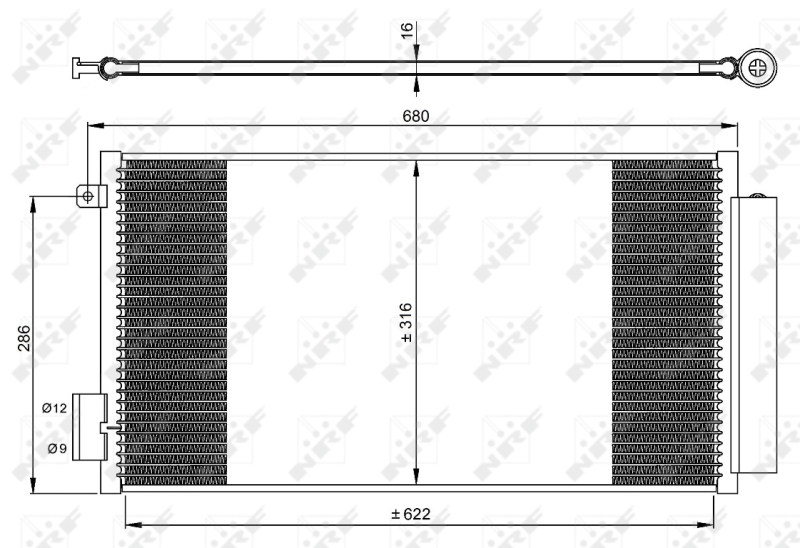 NRF Airco condensor 350061