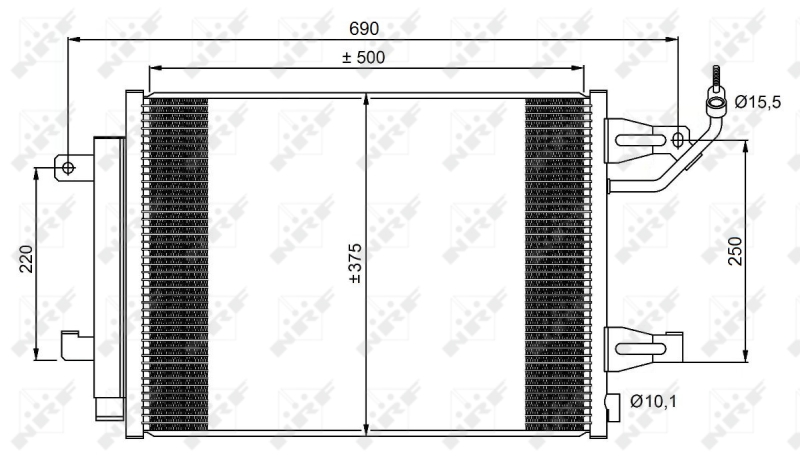 NRF Airco condensor 350073