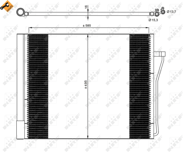 NRF Airco condensor 350077